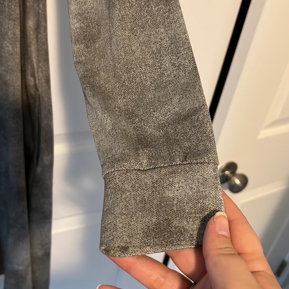 LuLaRoe Gray & Black Long Sleeve Swing Dress - Picture 3 of 8